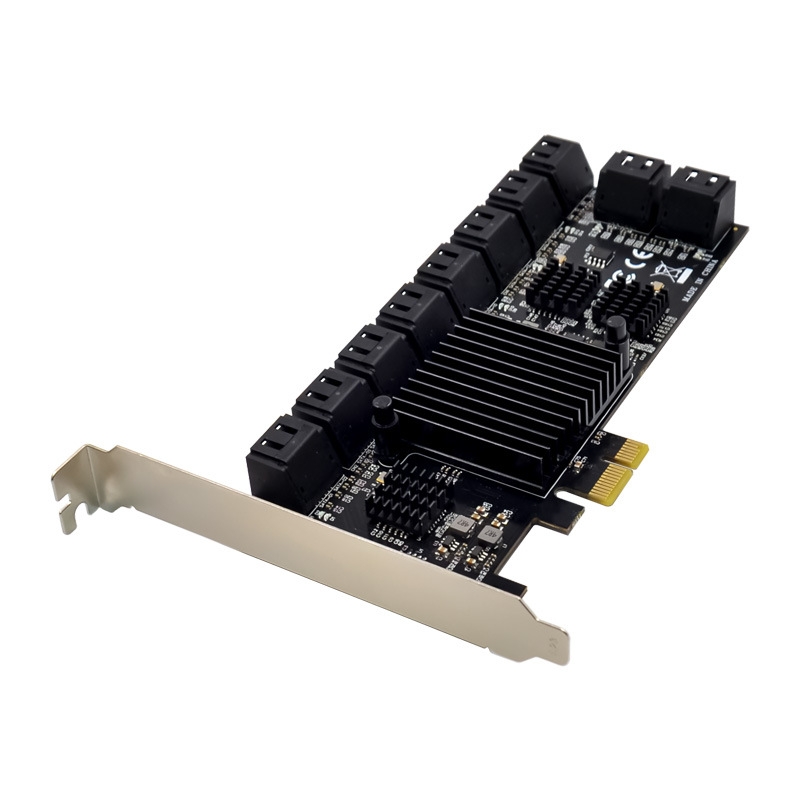 PCIe 3.0 X1 to SATAIII 6Gbps 20 Port Card - Supergold Corporation Limited