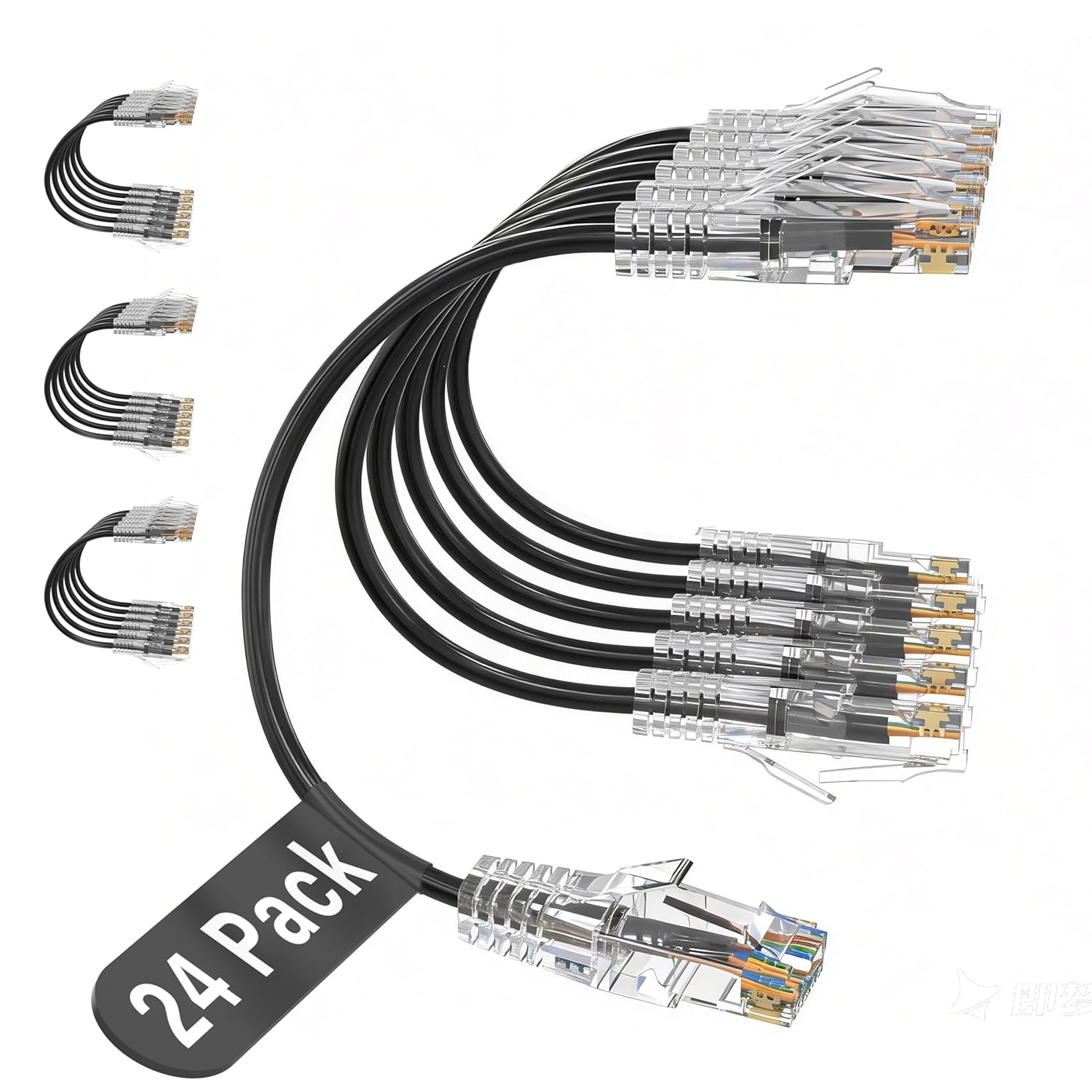 RJ45 Ethernet CAT6A Patch Cord 30cm (24pcs per Package) - Supergold Corporation Limited
