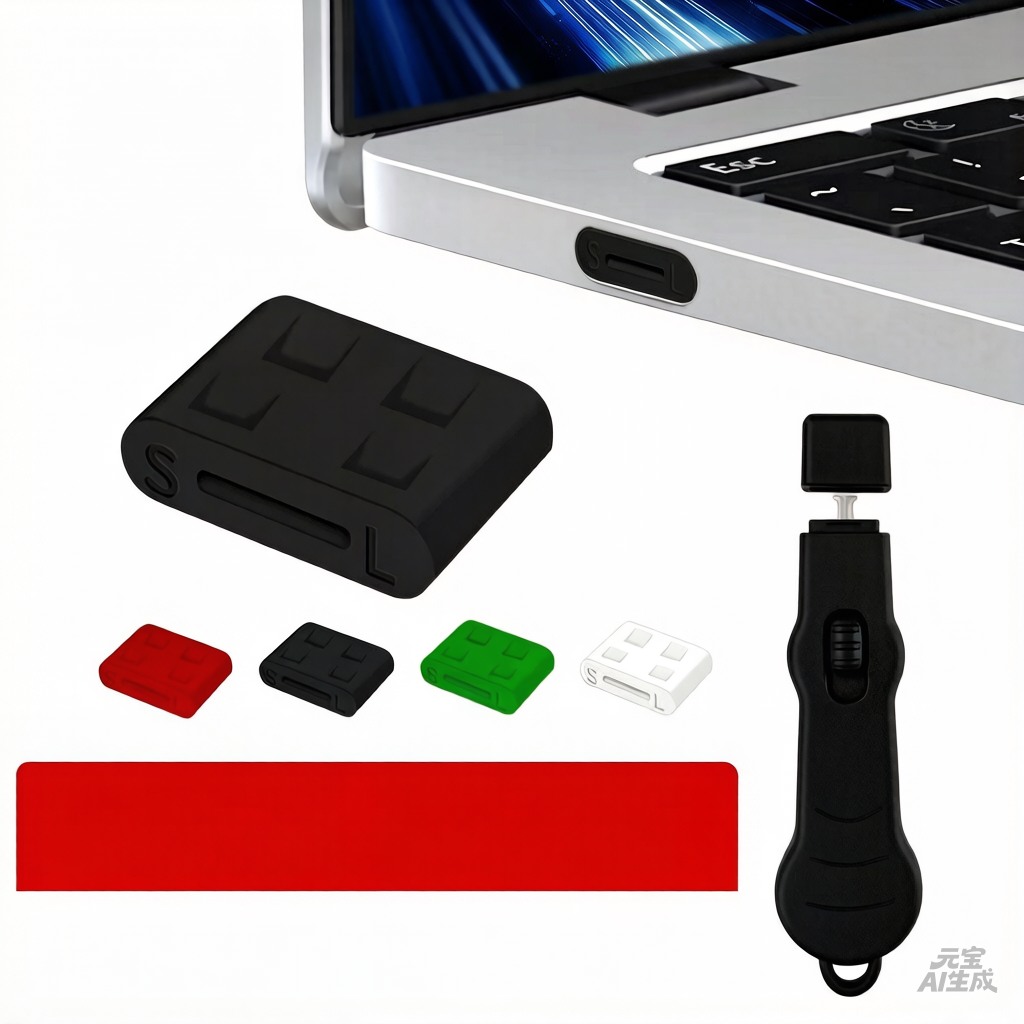 USB-C Port Blocker (Key + 10 Locks) - Supergold Corporation Limited