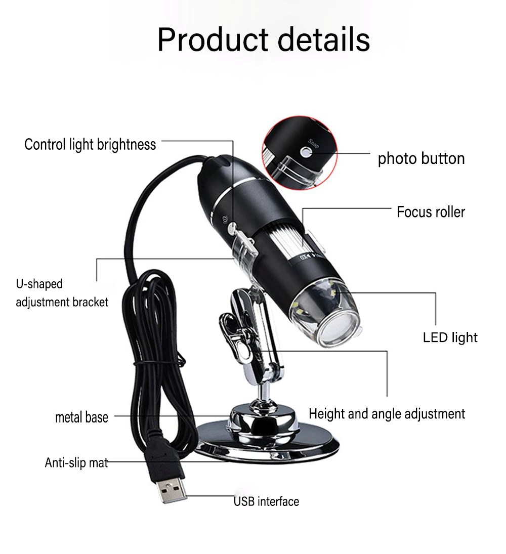 USB Digital Microscope 1600X - Supergold Corporation Limited