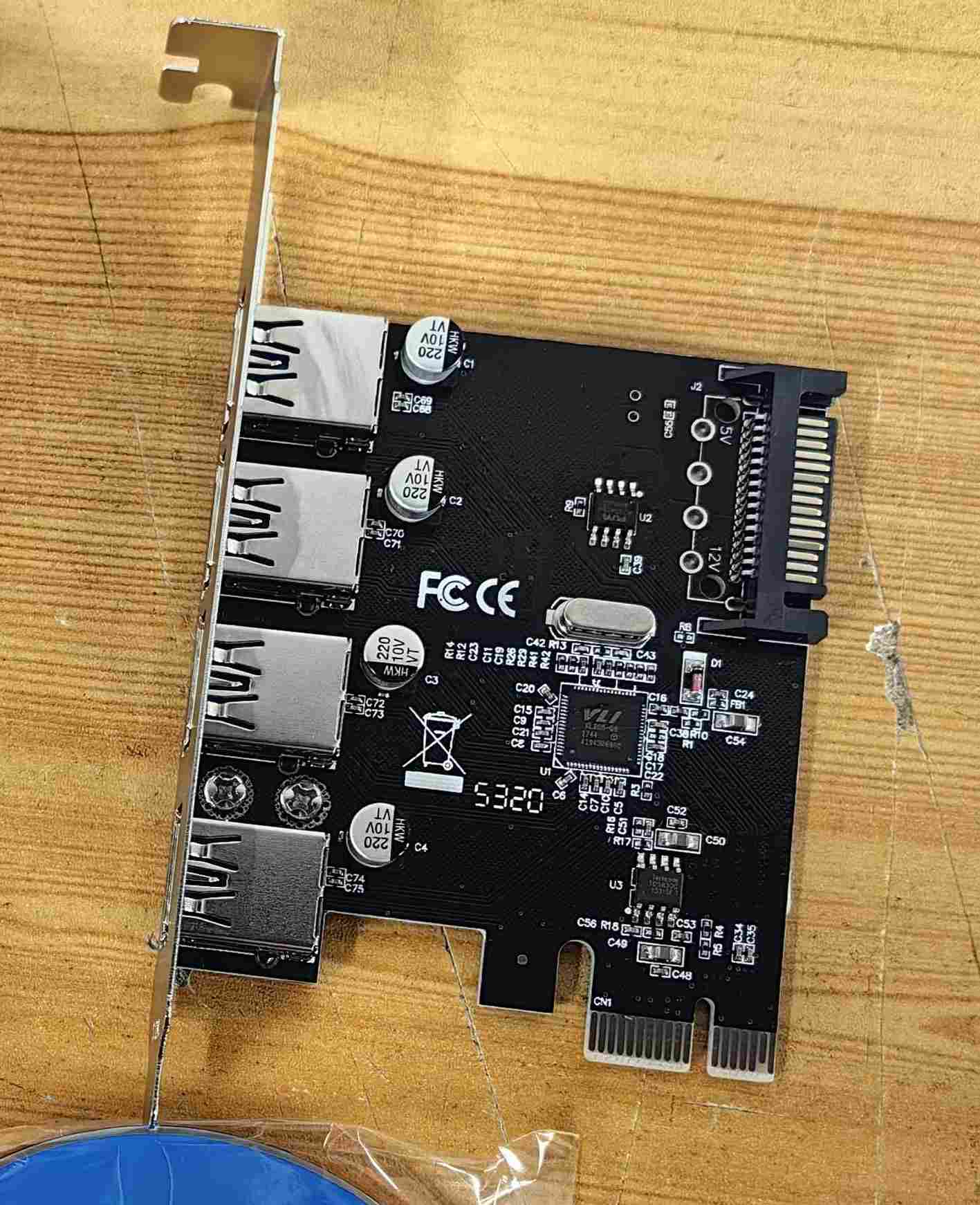 PCIe USB3.0 4 Port VL805 Card - Supergold Corporation Limited