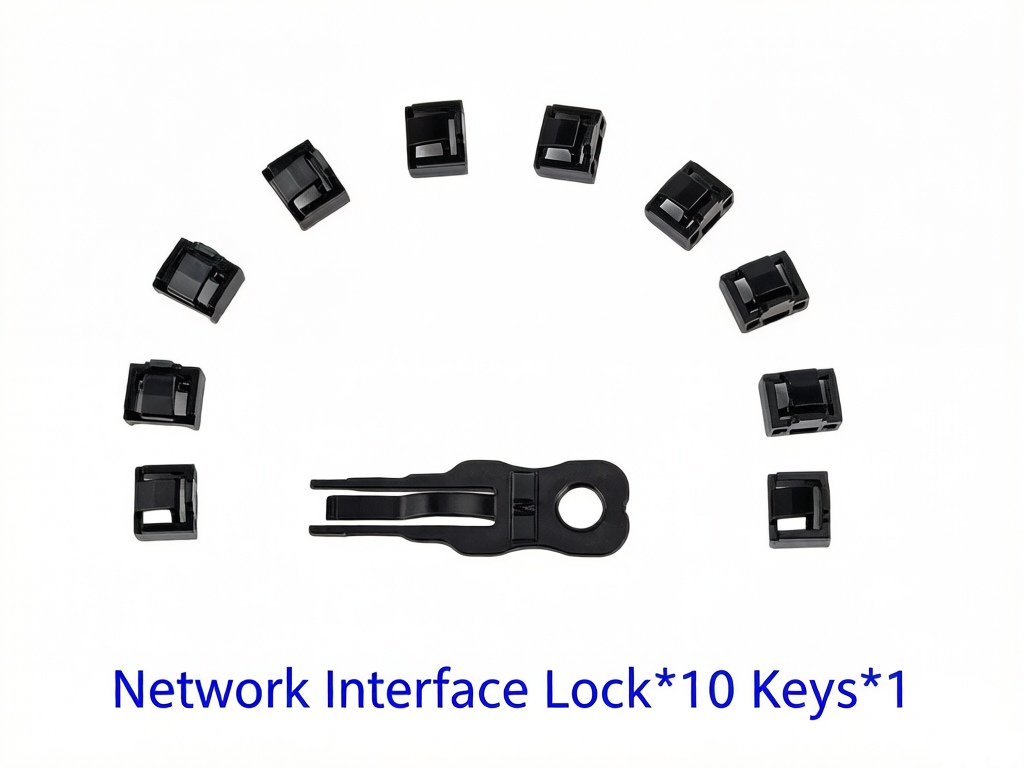 RJ45 Port Blocker (Key + 10 Locks) - Supergold Corporation Limited
