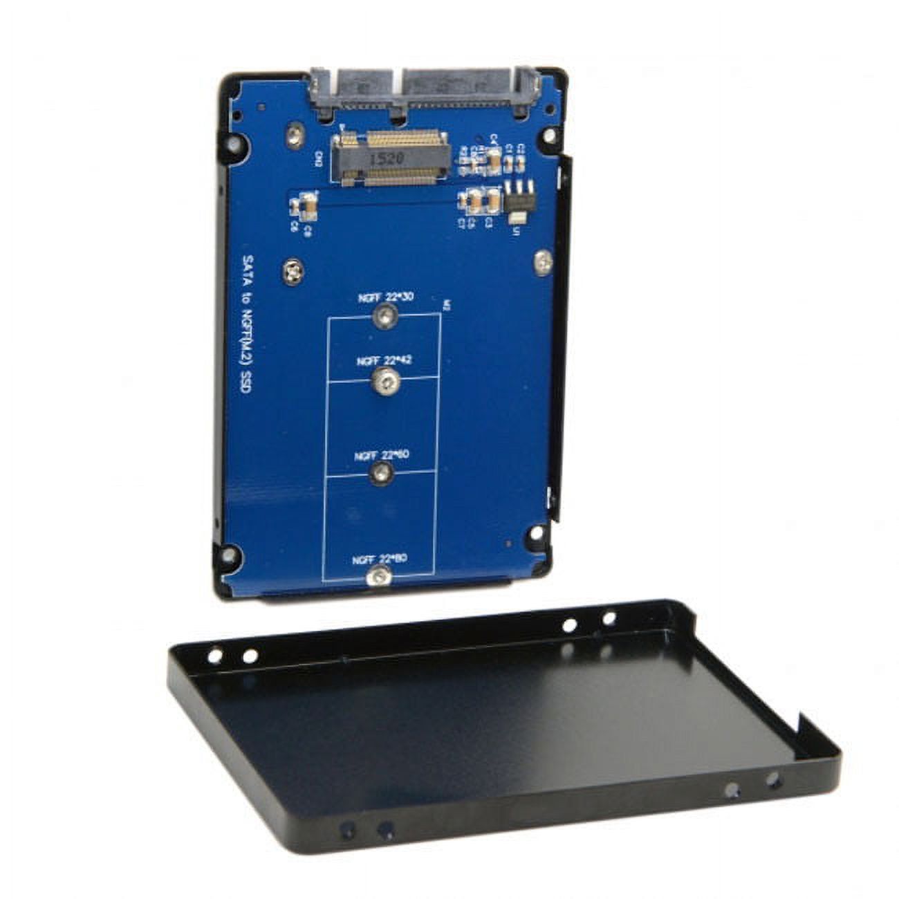 M.2(NGFF) SATA B+M Key SSD to SATA III Adapter with Metal Case - Supergold Corporation Limited