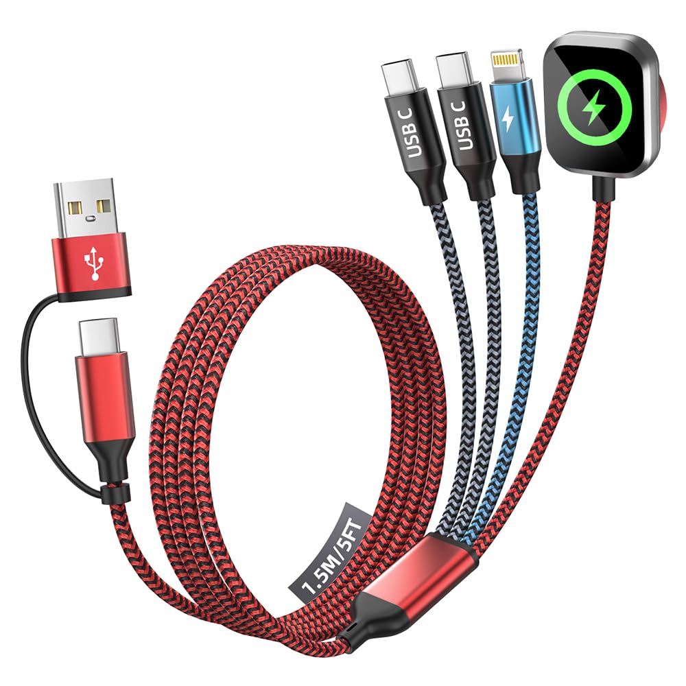 USB Type-A & C to 4 Ports Multi Charging 1.5M Cable - Supergold Corporation Limited