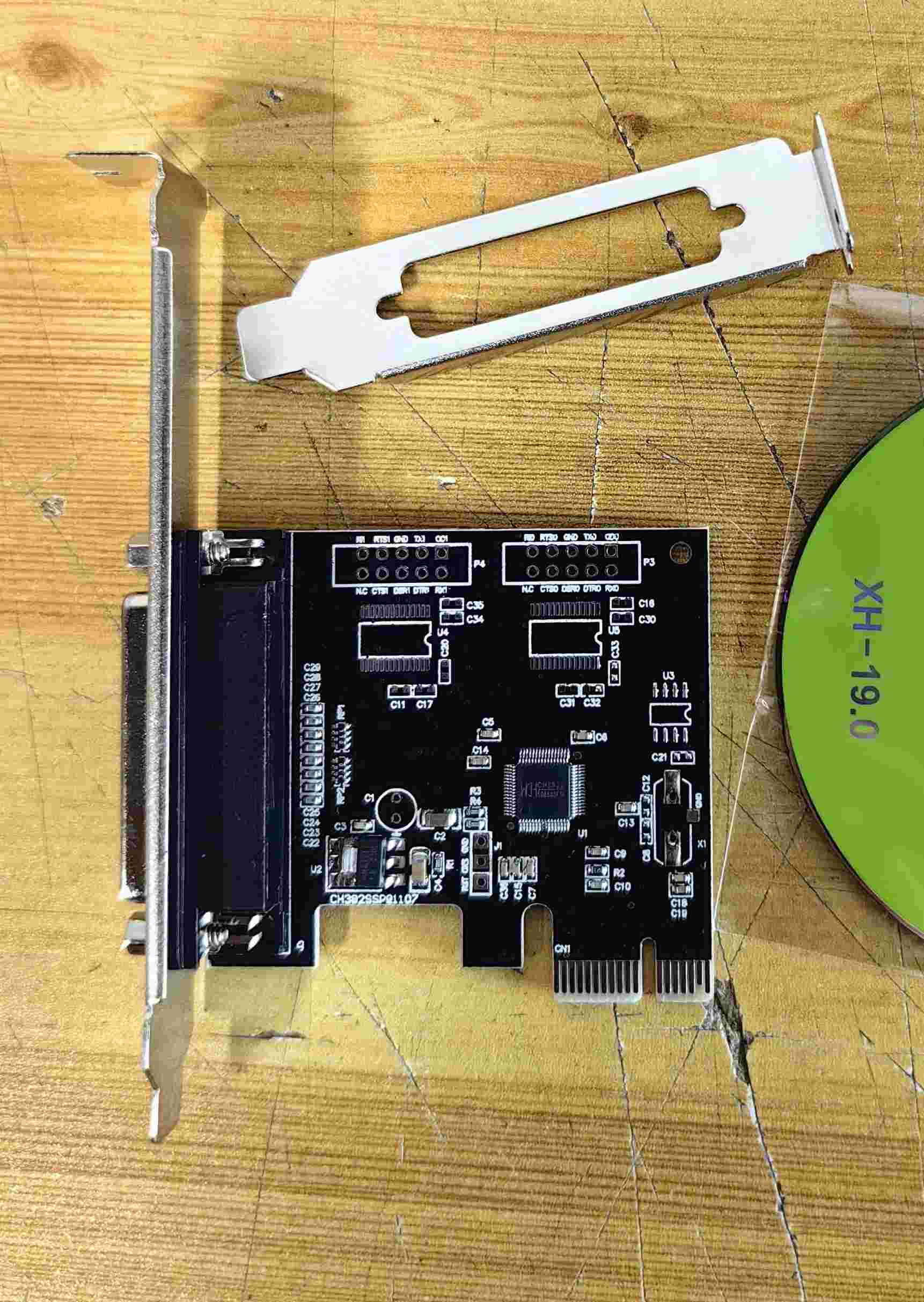 PCIe 1 LPT Port WCH382 Card - Supergold Corporation Limited