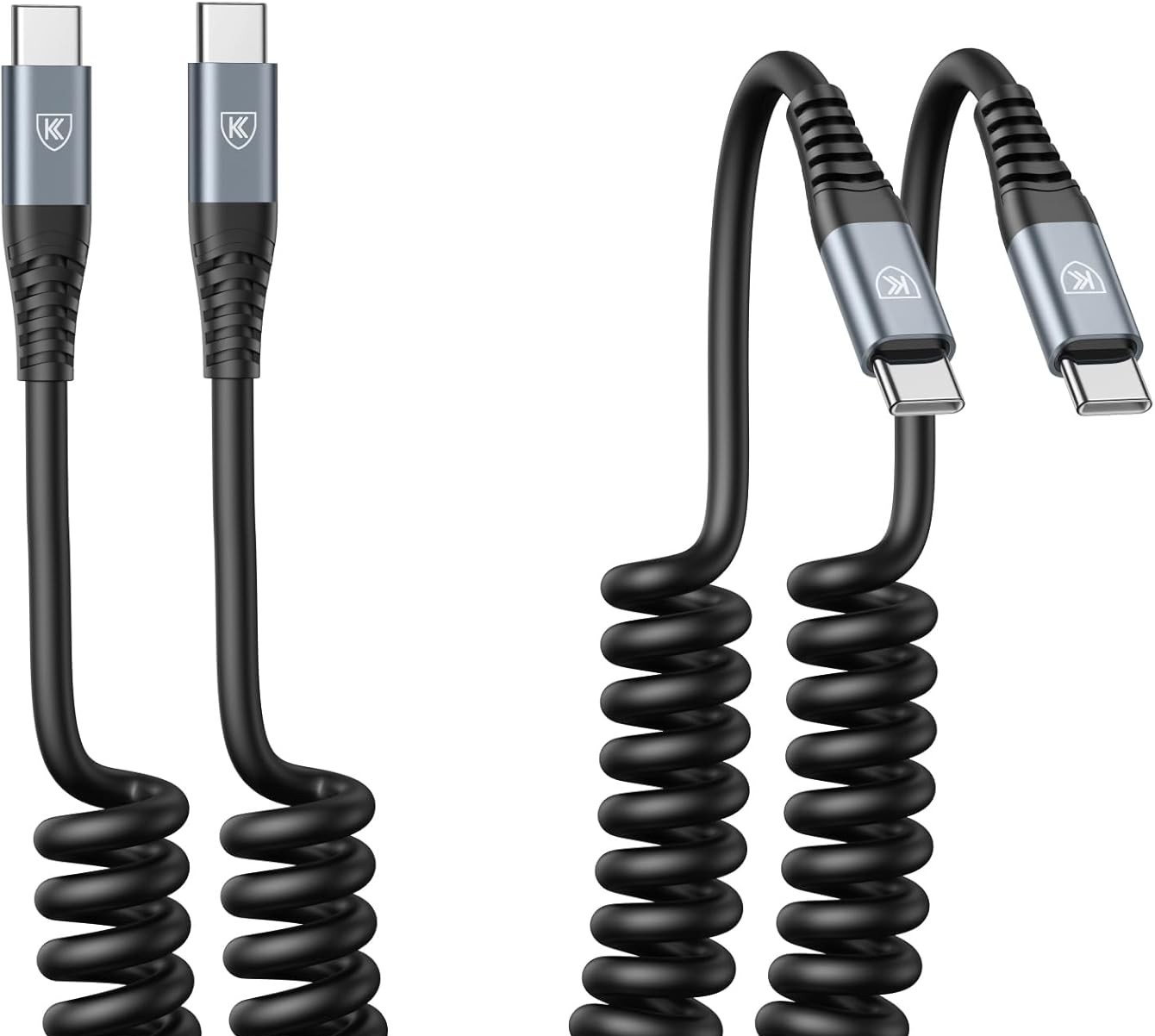 USB C to C Male 1M Coiled Charger Cable - Supergold Corporation Limited