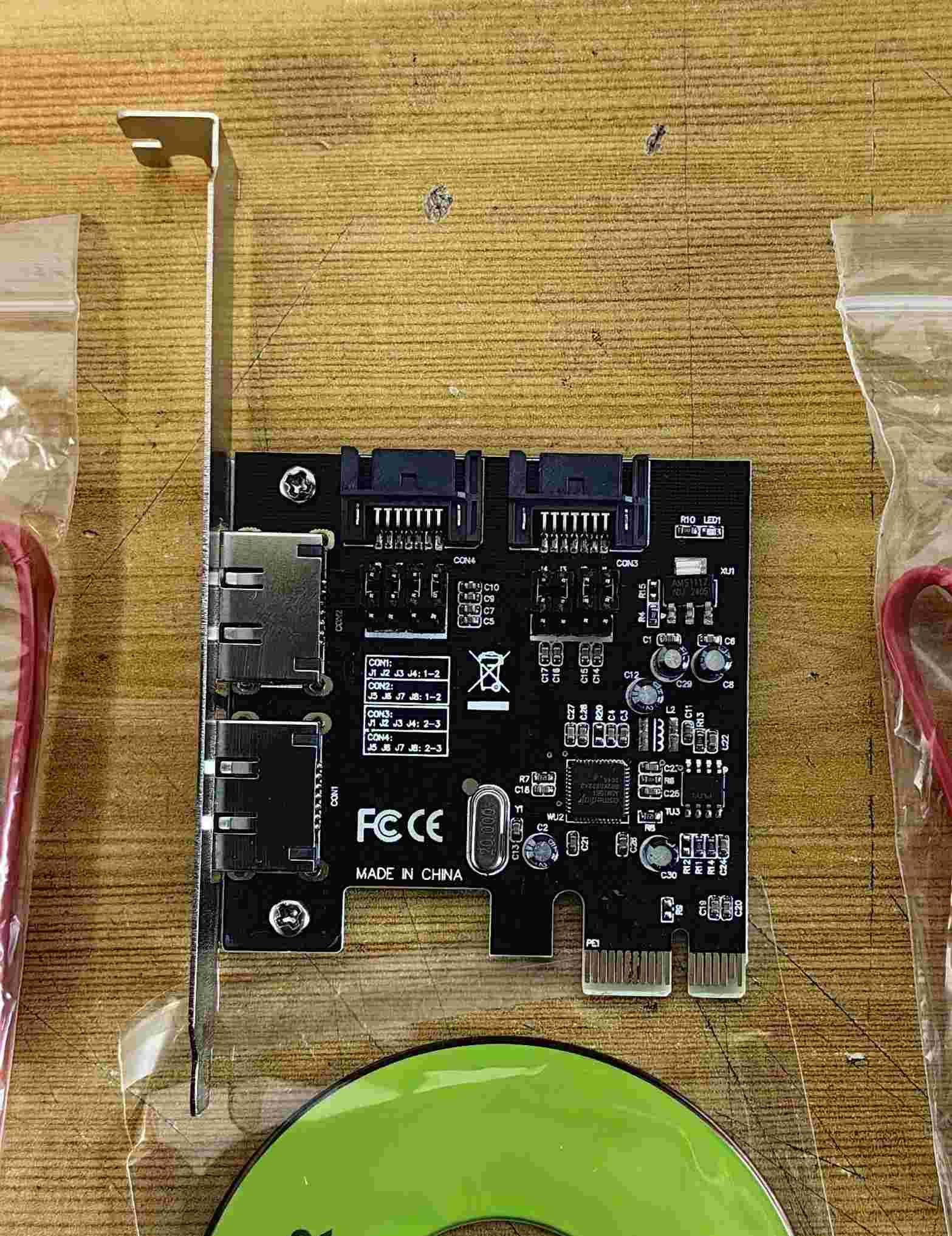 PCIe ASM1061 2+2 SATAIII Port Card - Supergold Corporation Limited