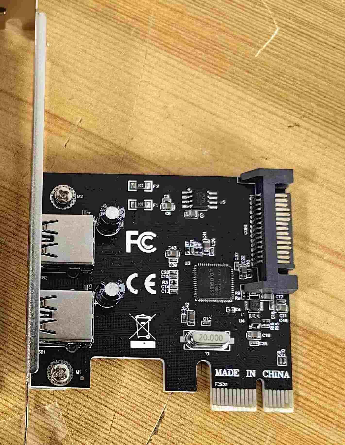 PCIe to USB 3.0 2 Port ASM1042 Card - Supergold Corporation Limited