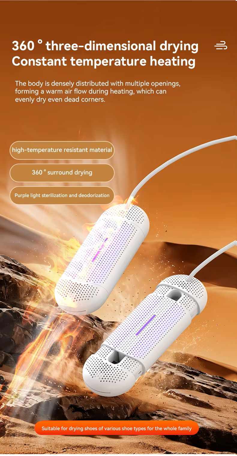 Electric Shoe Dryer with UV Light Sterilization - Supergold Corporation Limited