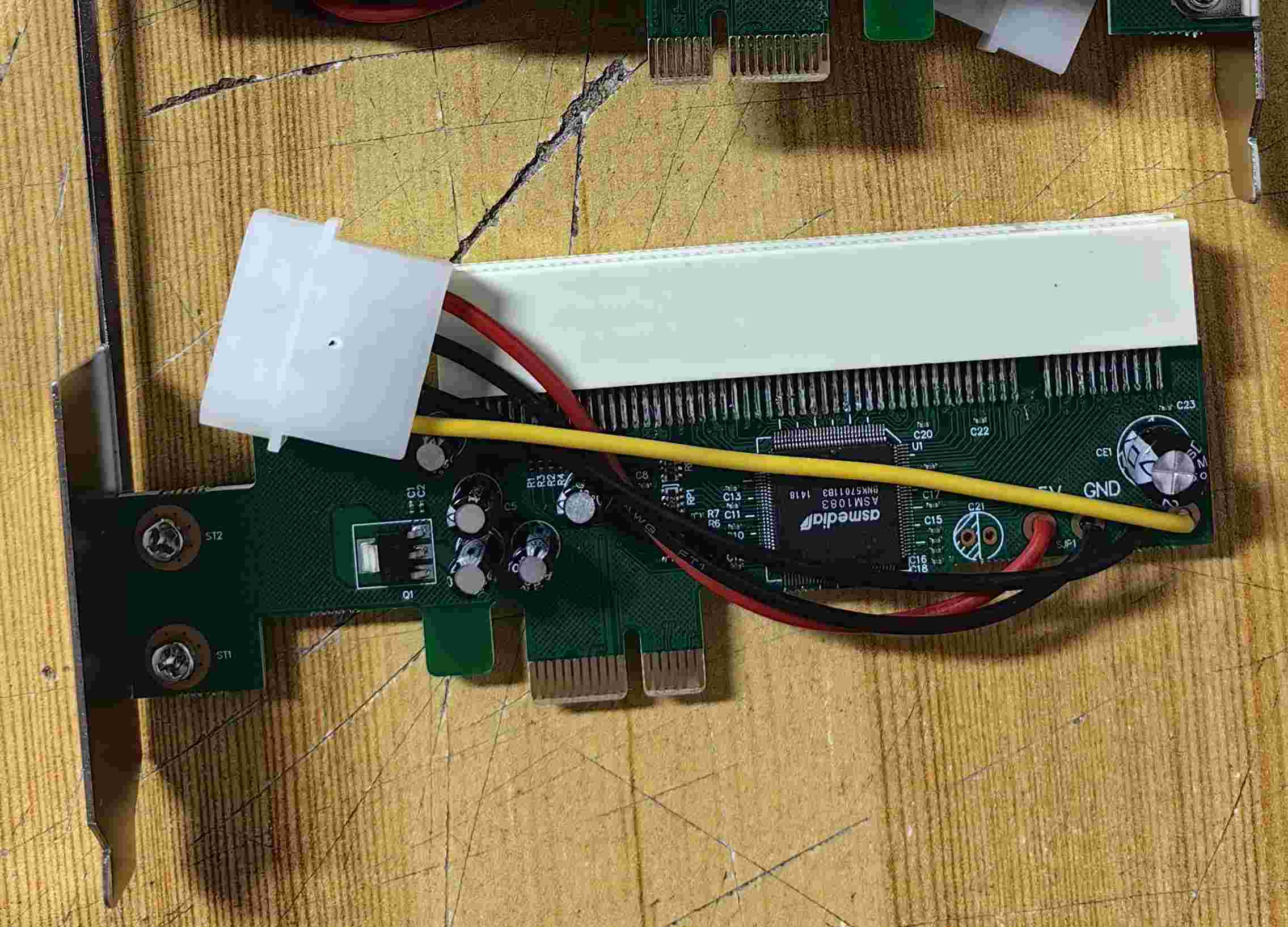 PCIe X1 to To PCI ASM1083 Riser Card - Supergold Corporation Limited