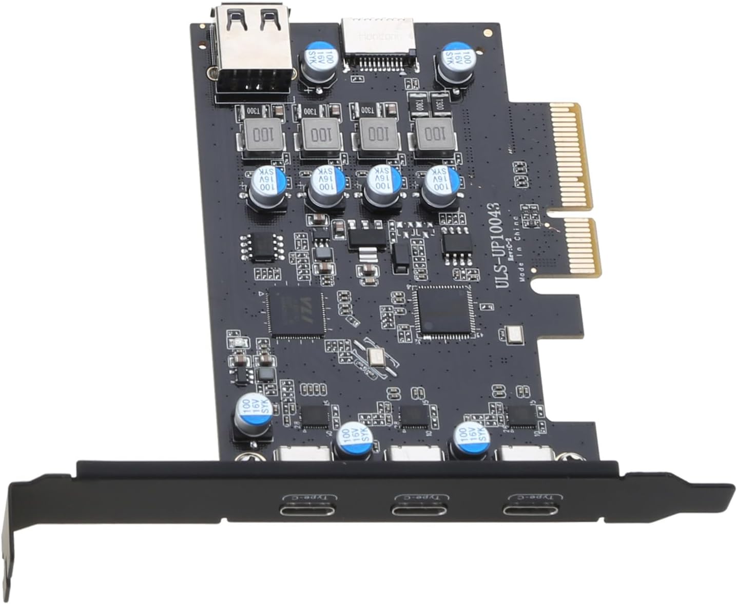 PCIe to 3 x USB-C 10Gpbs and Internal USB-A 2.0 + Type E Card - Supergold Corporation Limited