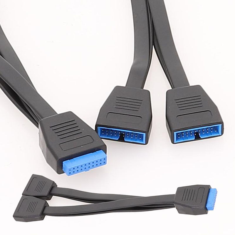 USB 3.0 20pin-Kopfzeile 1 bis 2 Verlängerung 20cm Kabel