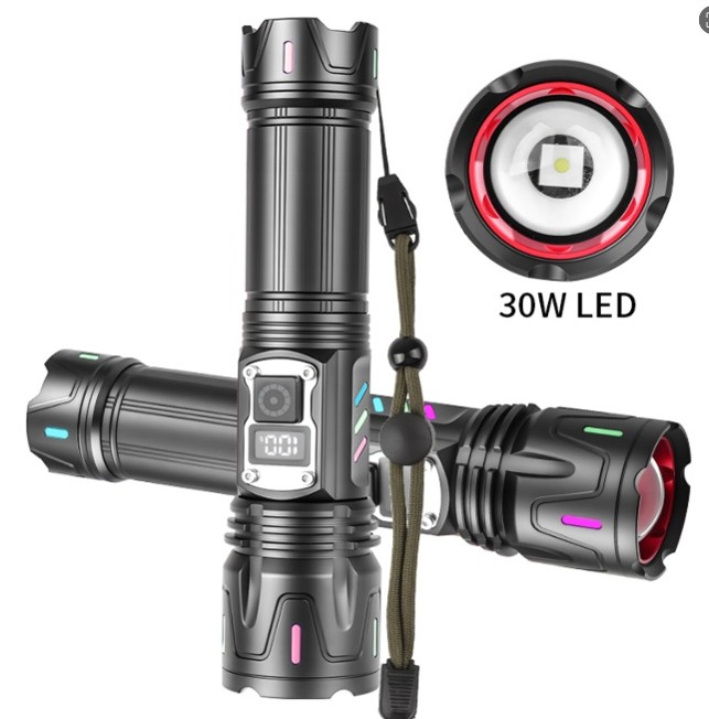 Tragbare LED-Zoom-Taschenlampe Typ C