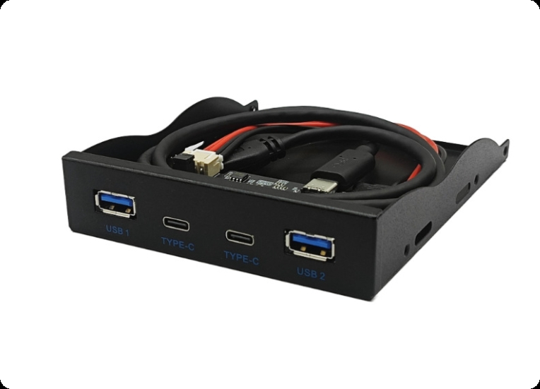 3.5Inch Front Panel 2xUSB-C 10Gbps & 2xUSB3.0 - Supergold Corporation Limited