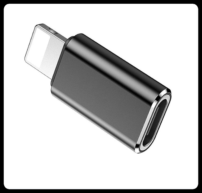 8-pin Lightning male to USB-C female OTG adapter - Supergold Corporation Limited