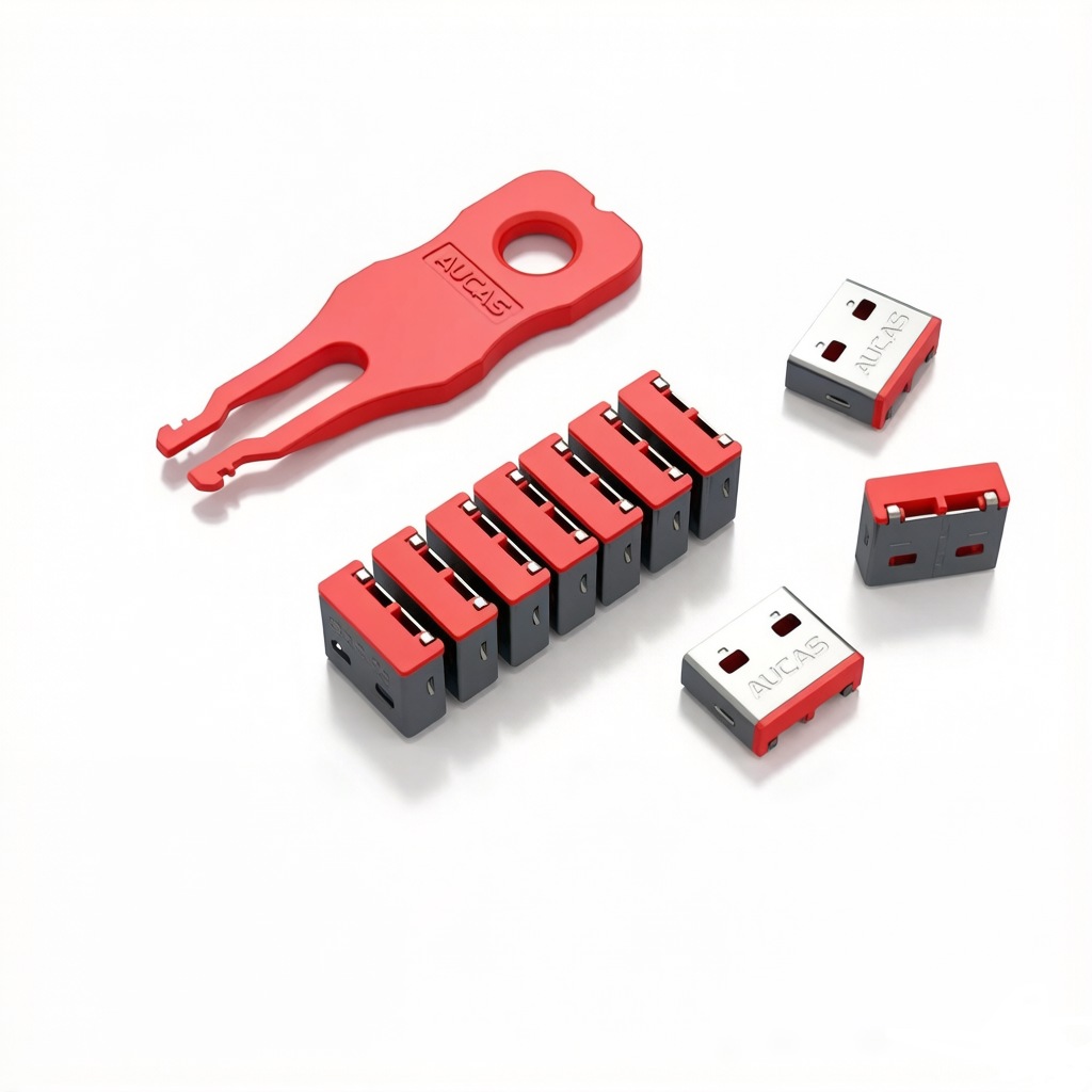 USB Port Blocker (Key + 10 Locks) - Supergold Corporation Limited