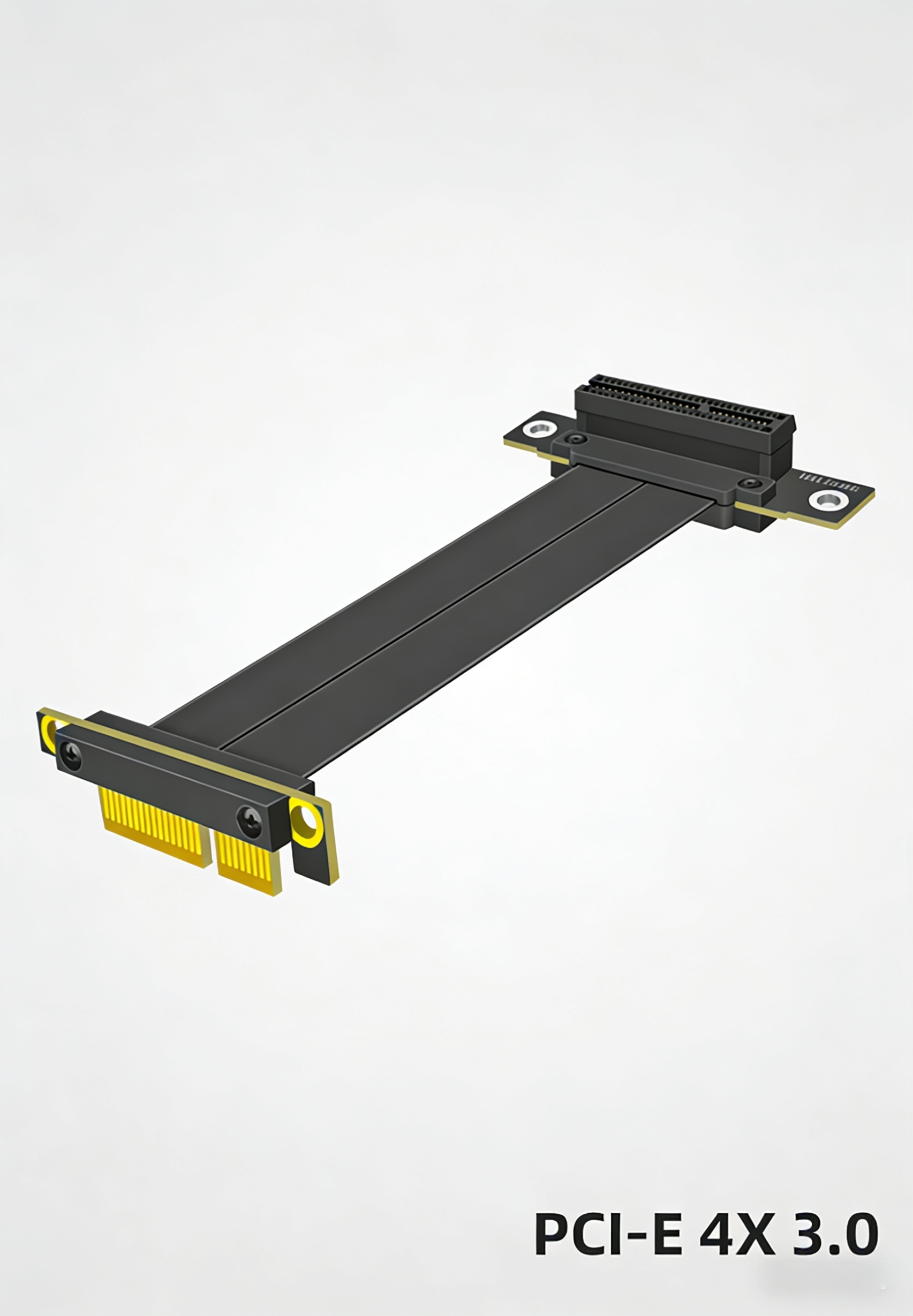 PCIe 3.0 x4 to x4 dual 90-degree right-angle riser extension cable - Supergold Corporation Limited