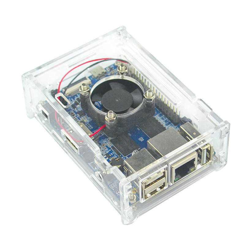Orange Pi PC & PC Plus Acrylic Case with Cooling Fan - Supergold Corporation Limited