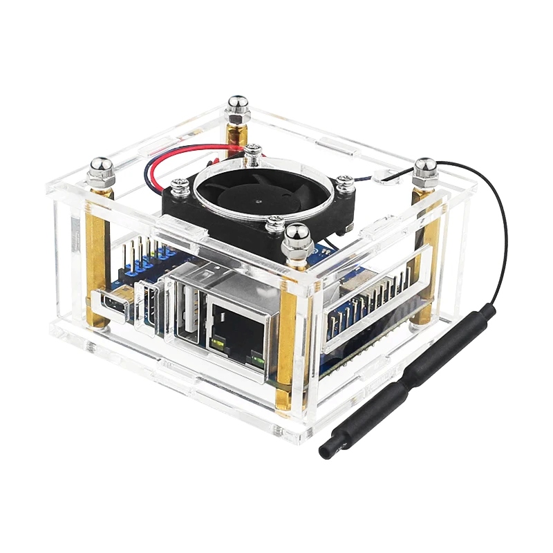 Orange Pi Zero 3 Acrylic Case with Cooling Fan - Supergold Corporation Limited