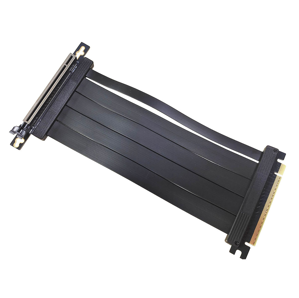 PCIe 5.0 x16 Male to Female 90° 20cm Riser Cable - Supergold Corporation Limited